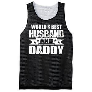 World's Best Husband And Daddy Mesh Reversible Basketball Jersey Tank