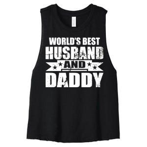 World's Best Husband And Daddy Women's Racerback Cropped Tank