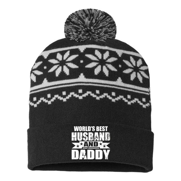 World's Best Husband And Daddy USA-Made Snowflake Beanie