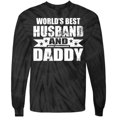 World's Best Husband And Daddy Tie-Dye Long Sleeve Shirt