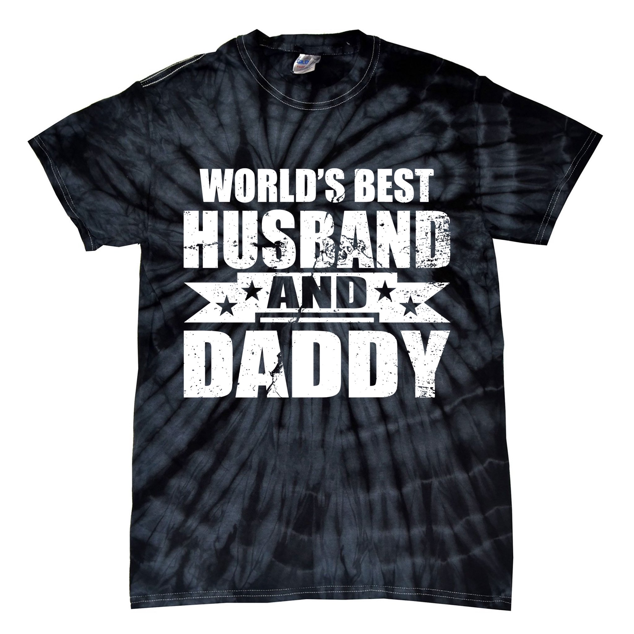 World's Best Husband And Daddy Tie-Dye T-Shirt