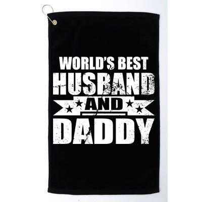 World's Best Husband And Daddy Golf Towel
