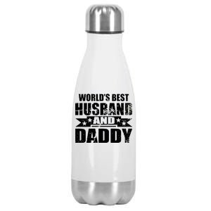 World's Best Husband And Daddy Stainless Steel Insulated Water Bottle