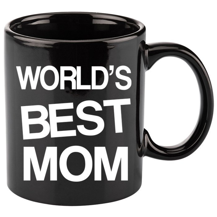 World's Best Mom 11oz C Handle Ceramic Mug