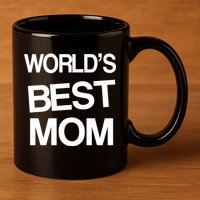 World's Best Mom 11oz C Handle Ceramic Mug