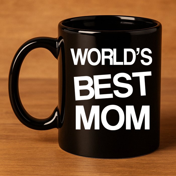World's Best Mom 11oz C Handle Ceramic Mug