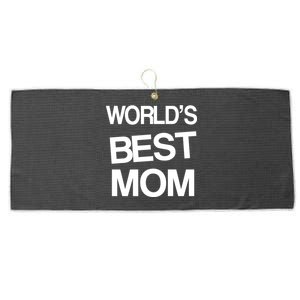 World's Best Mom Large Microfiber Waffle Golf Towel