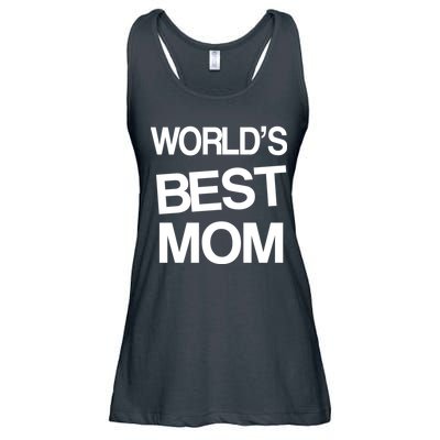World's Best Mom Ladies Essential Flowy Tank