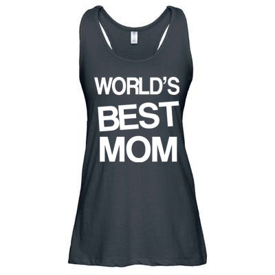 World's Best Mom Ladies Essential Flowy Tank