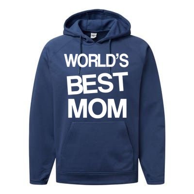 World's Best Mom Performance Fleece Hoodie