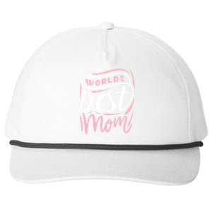 Worlds Best Mom Mothers Day Gift Snapback Five-Panel Rope Hat