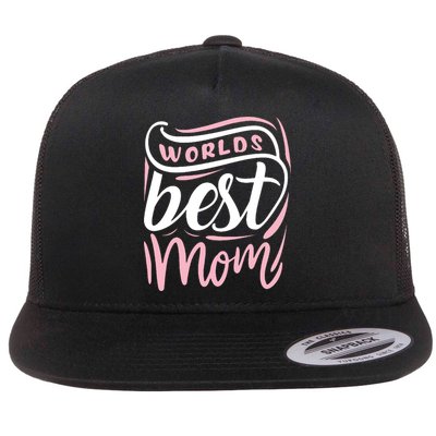 Worlds Best Mom Mothers Day Gift Flatbill Hat