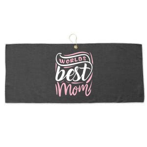 Worlds Best Mom Mothers Day Gift Large Microfiber Waffle Golf Towel