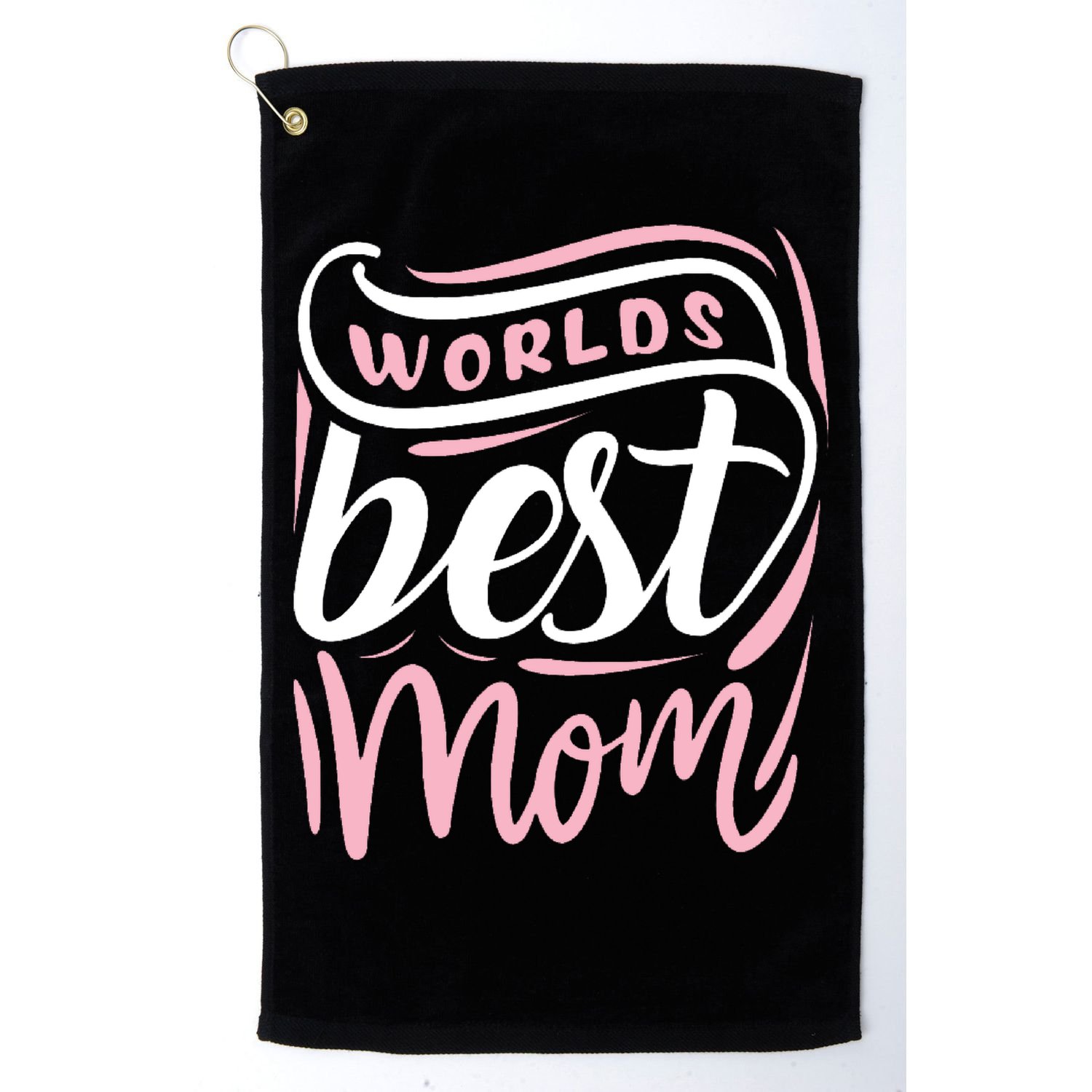 Worlds Best Mom Mothers Day Gift Golf Towel