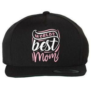 Worlds Best Mom Mothers Day Gift Wool Snapback Cap