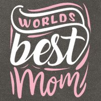 Worlds Best Mom Mothers Day Gift Cotton Canvas Backpack