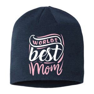 Worlds Best Mom Mothers Day Gift Sustainable Beanie