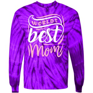 Worlds Best Mom Mothers Day Gift Tie-Dye Long Sleeve Shirt