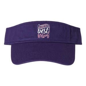 Worlds Best Mom Mothers Day Gift Valucap Bio-Washed Visor