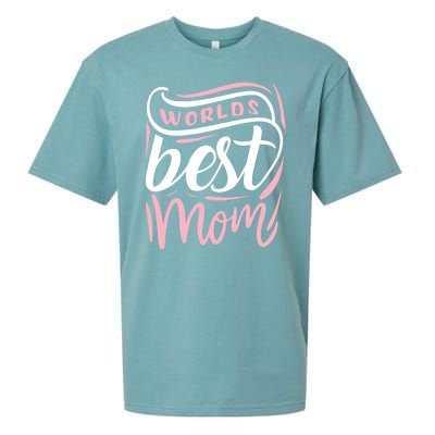 Worlds Best Mom Mothers Day Gift Sueded Cloud Jersey T-Shirt