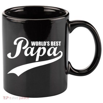 World's Best Papa 11oz C Handle Ceramic Mug