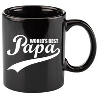 World's Best Papa 11oz C Handle Ceramic Mug