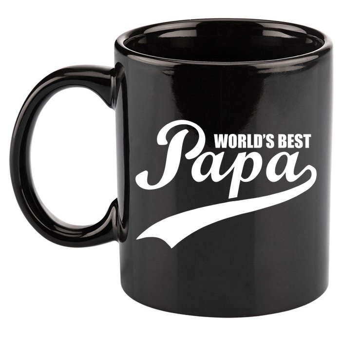 World's Best Papa 11oz C Handle Ceramic Mug