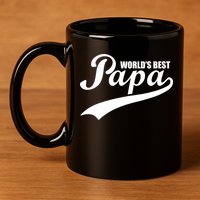 World's Best Papa 11oz C Handle Ceramic Mug