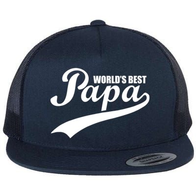 World's Best Papa Flat Bill Trucker Hat