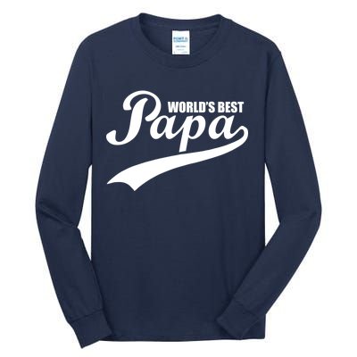 World's Best Papa Tall Long Sleeve T-Shirt