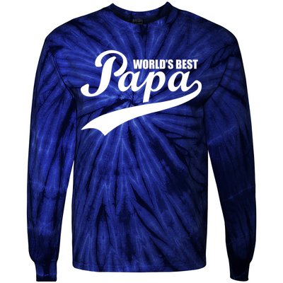 World's Best Papa Tie-Dye Long Sleeve Shirt