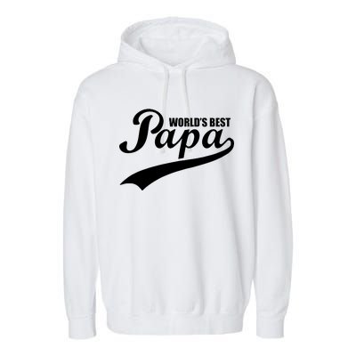 World's Best Papa Garment-Dyed Fleece Hoodie