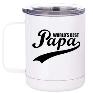 World's Best Papa 12 oz Stainless Steel Tumbler Cup