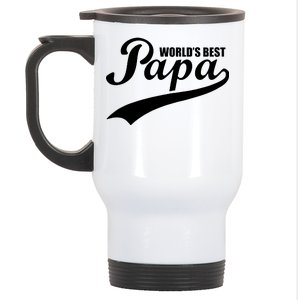 World's Best Papa Stainless Steel Travel Mug