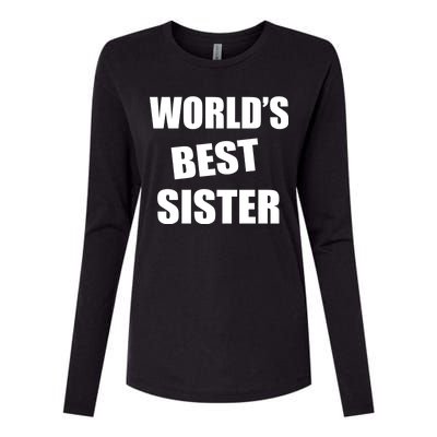 World's Best Sister Womens Cotton Relaxed Long Sleeve T-Shirt