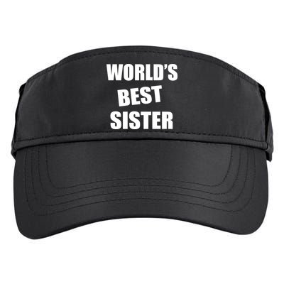 World's Best Sister Adult Drive Performance Visor