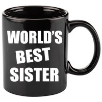 World's Best Sister 11oz C Handle Ceramic Mug