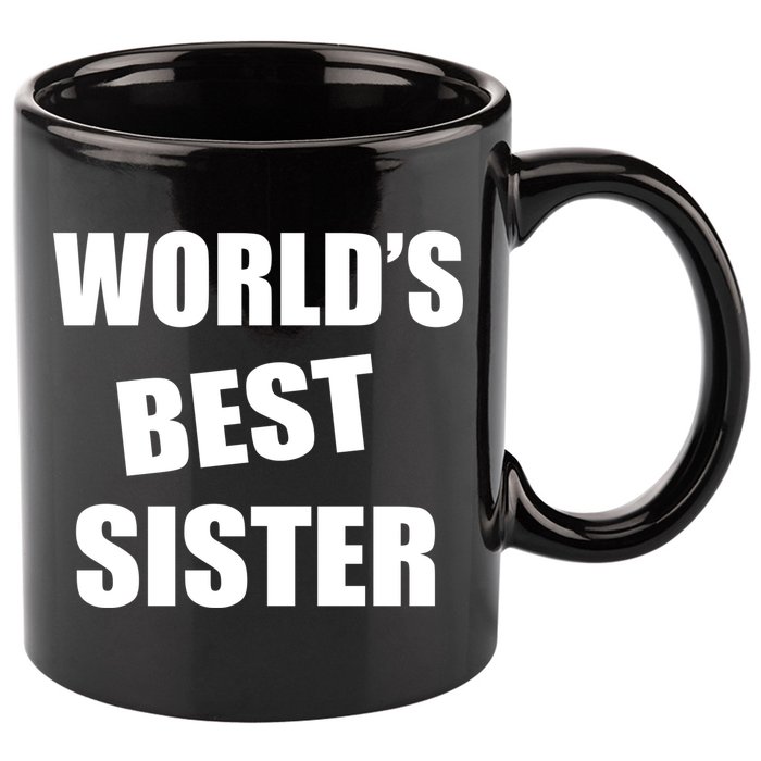 World's Best Sister 11oz C Handle Ceramic Mug