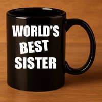 World's Best Sister 11oz C Handle Ceramic Mug