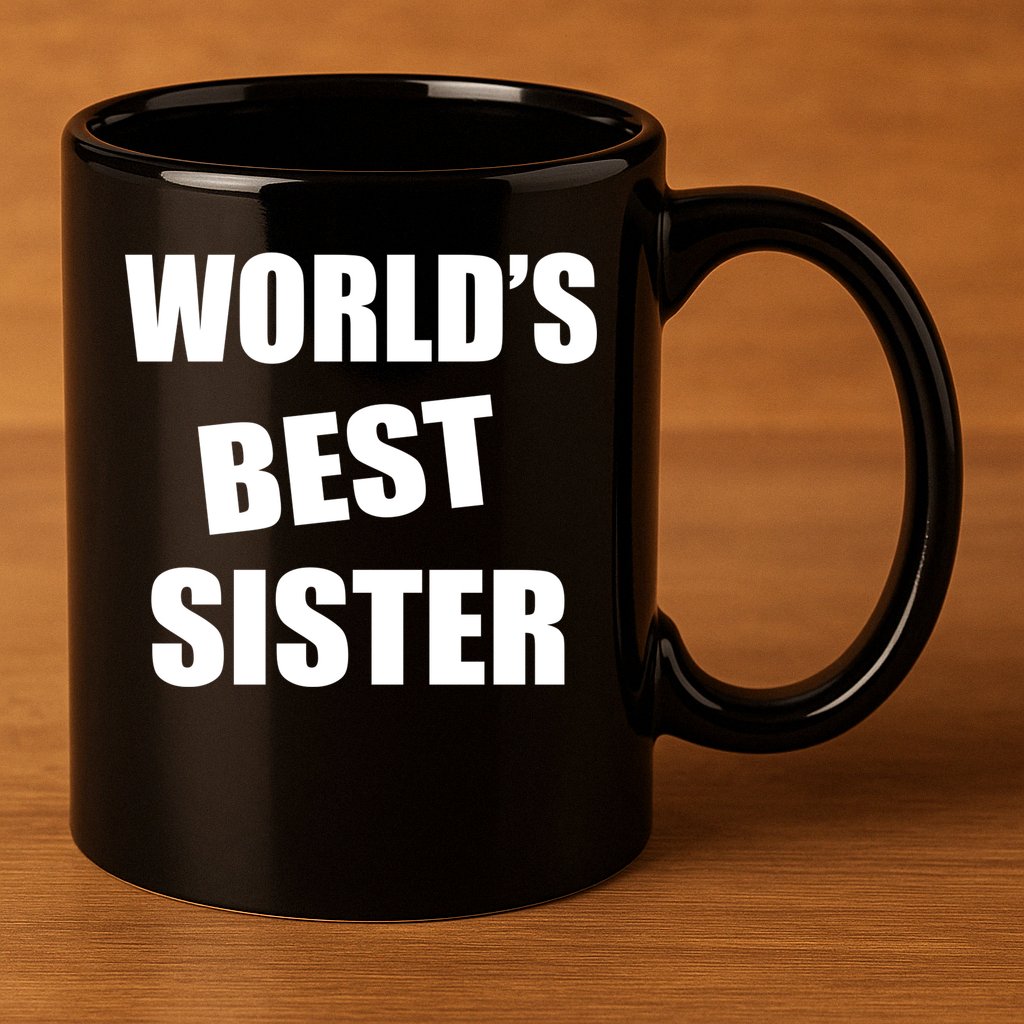 World's Best Sister 11oz C Handle Ceramic Mug
