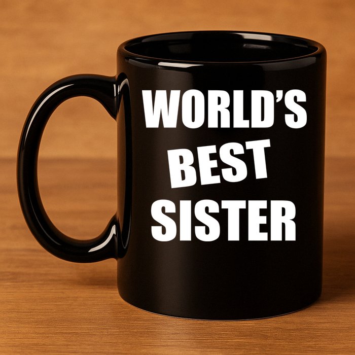 World's Best Sister 11oz C Handle Ceramic Mug