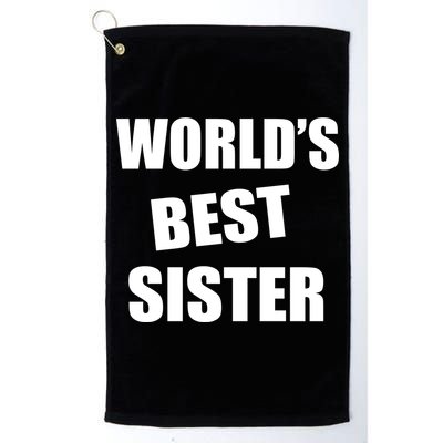 World's Best Sister Golf Towel
