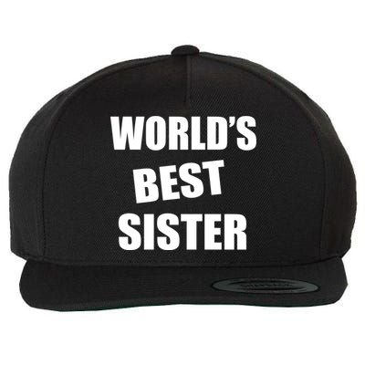 World's Best Sister Wool Snapback Cap