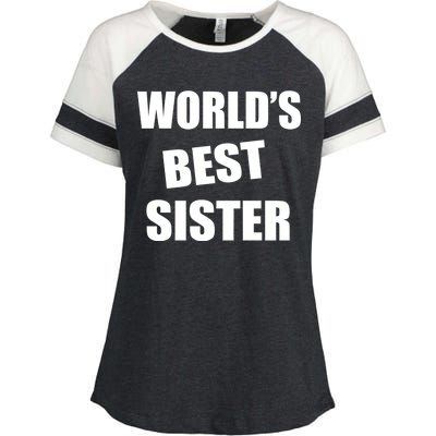 World's Best Sister Enza Ladies Jersey Colorblock Tee