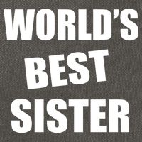 World's Best Sister Cotton Canvas Backpack