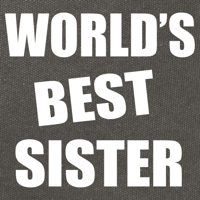 World's Best Sister Cotton Canvas Backpack