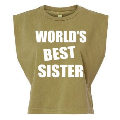 World's Best Sister Garment-Dyed Women's Muscle Tee