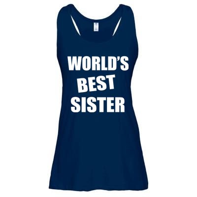 World's Best Sister Ladies Essential Flowy Tank