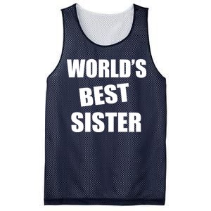 World's Best Sister Mesh Reversible Basketball Jersey Tank