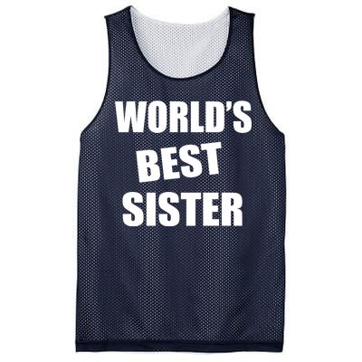 World's Best Sister Mesh Reversible Basketball Jersey Tank